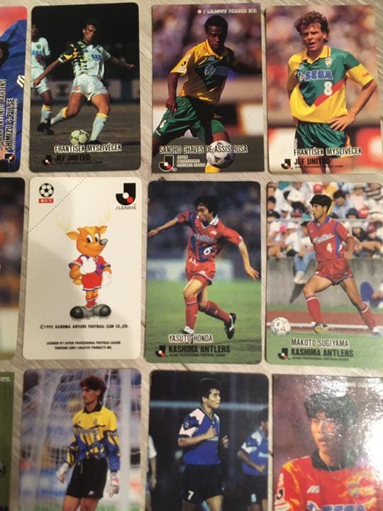 ◆1990年代　【初期】Jリーグチップス カード60枚