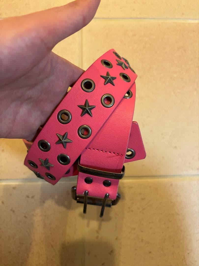 jaded london スタースタッズベルト belt ピンク - メルカリ