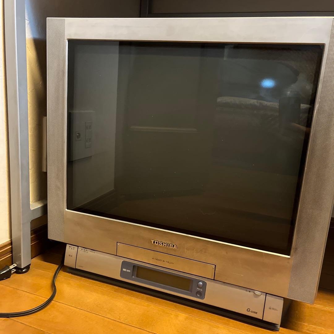 TOSHIBA ブラウン管テレビ 4ヘッドVHSデッキ - メルカリ