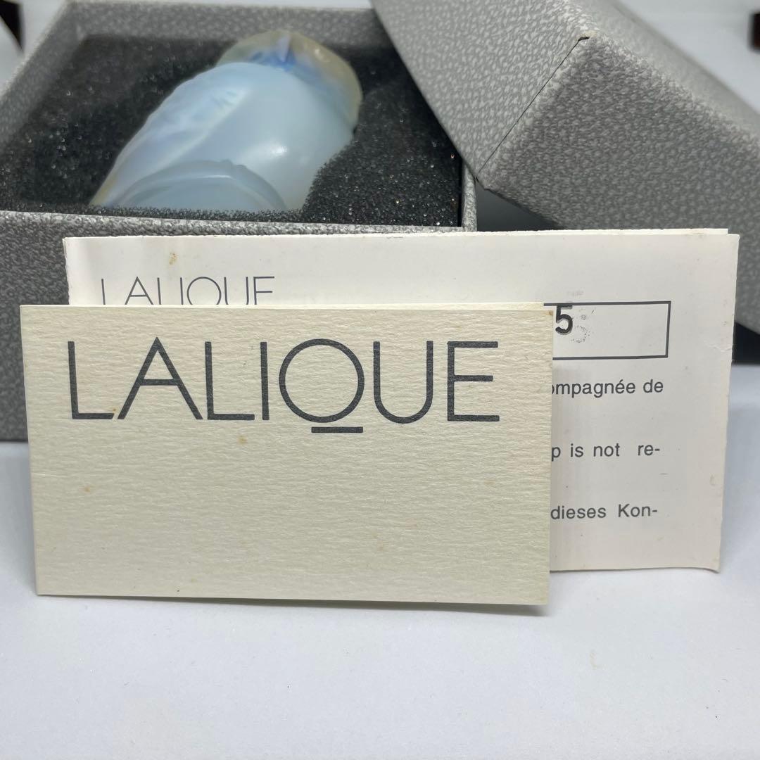 希少】LALIQUE ラリック フクロウ オパールセント 置物 - メルカリ