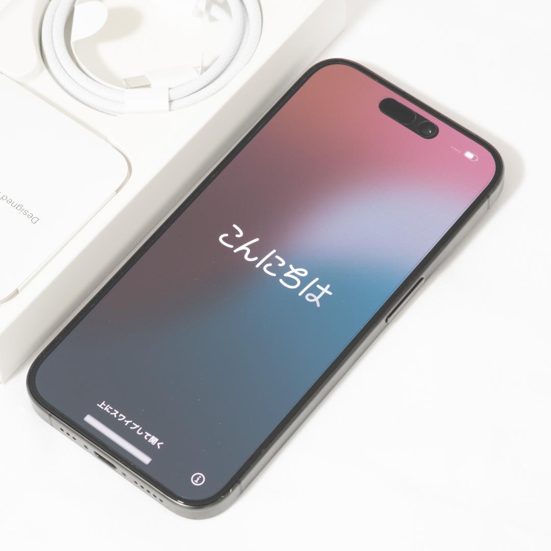 や*ま様 iPhone15 Pro 128GB ブラック 美品 iPhone 15 Pro 128GB - ブラックチタニウム（SIMフリー）[整備済製品