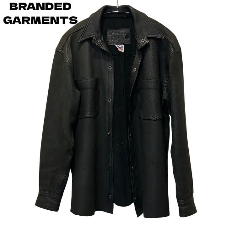 BRANDED GARMENTS ブラック レザーシャツジャケット M ZARA フェイクレザーシャツジャケット ブラック M - メルカリ