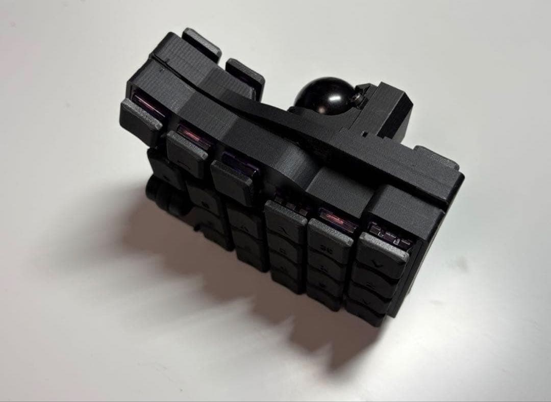 17mm狭ピッチ BT無線KeyballBLE 42keys 完成品 - メルカリ