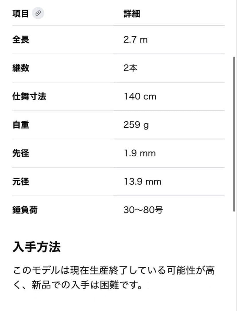 船竿 alpha tackle TITUS MPG MODEL271 - メルカリ