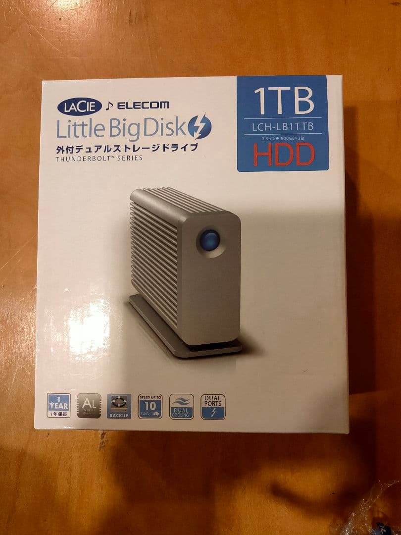 LACIE Little Big Disk 1TB HDD 電源NG LaCie Little Big Disk 1TB Thunderbolt Hard Drive Unboxing & Hands