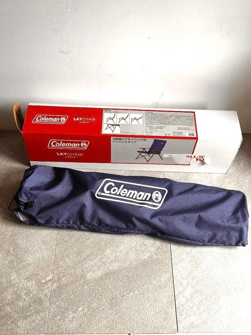 レア Coleman レイチェアー ネイビー デニム - メルカリ