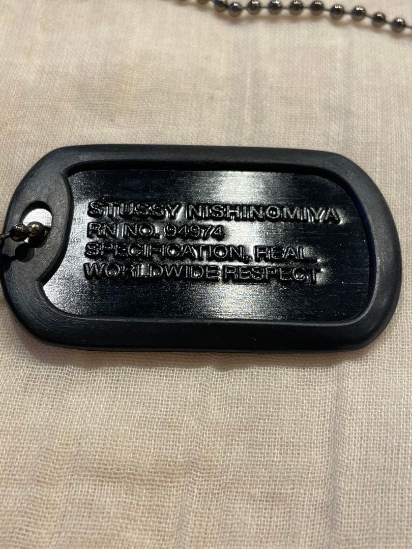 STUSSY ノベルティー ドッグタグ ネックレス ステューシー 西宮