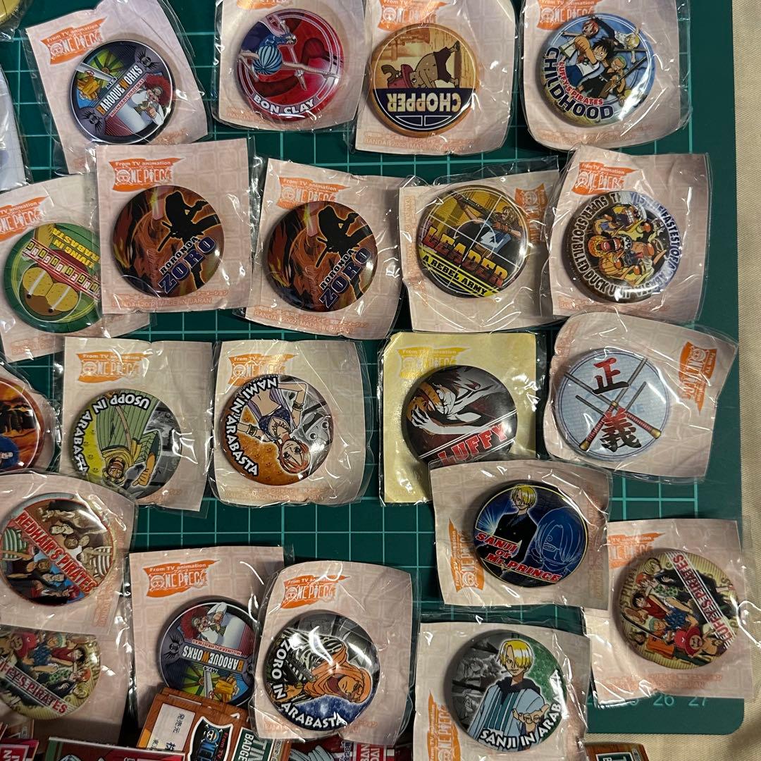 ワンピース　アラバスタ編　ガチャ缶バッジ　昔　初期　レトロ　大量まとめ売りセット