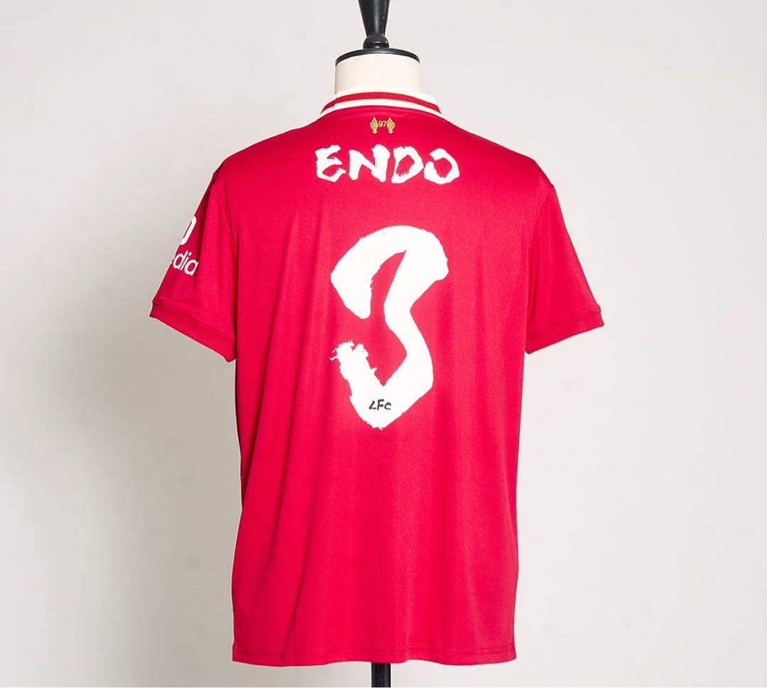 ■Liverpool リヴァプール　遠藤航　Lサイズ　来日記念限定ユニフォーム Amazon.co.jp: 遠藤航 Endo Wataru リバプール ジュニア サッカー