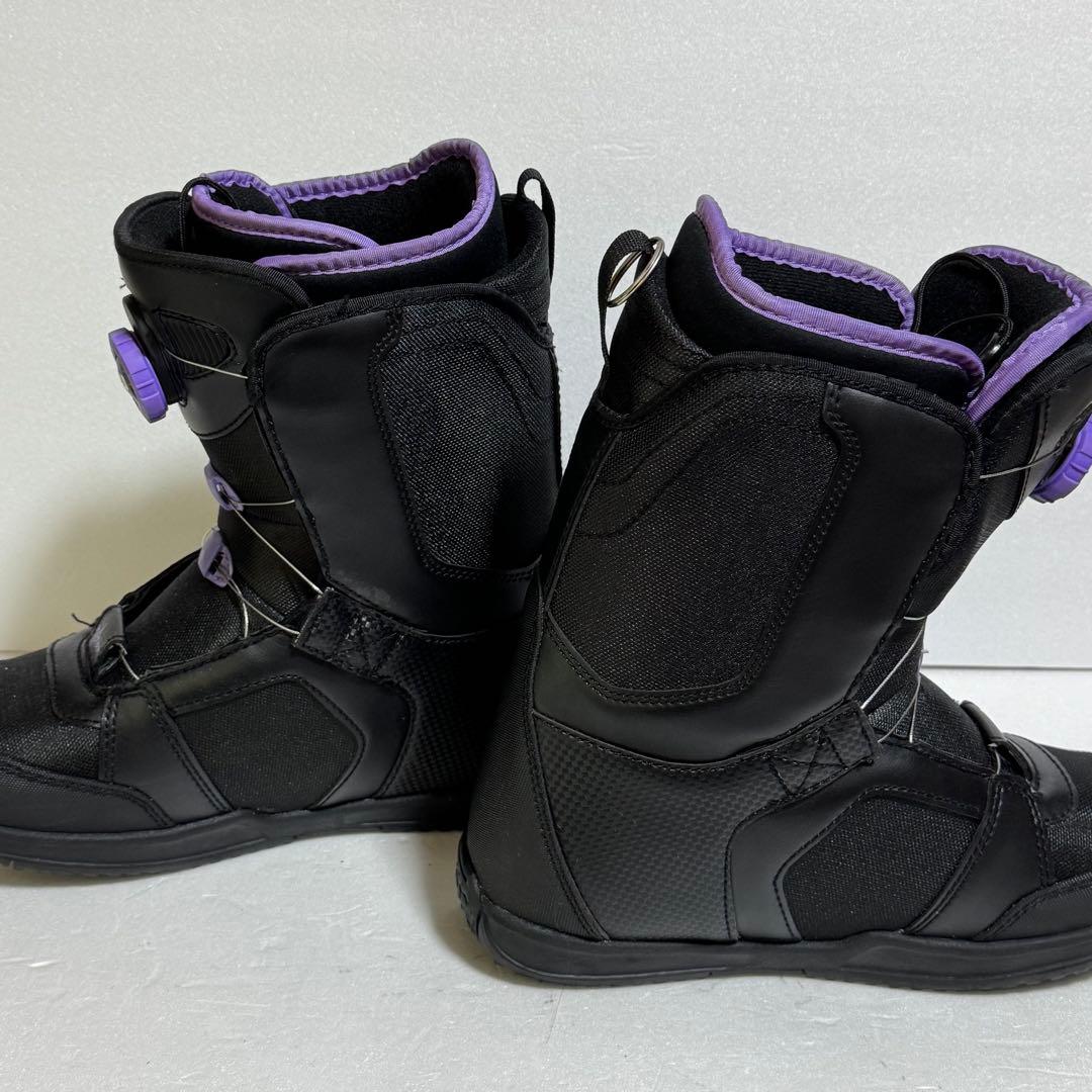 24.5cm EZRIDER スノーボードブーツ 女性用 ブラック/パープル