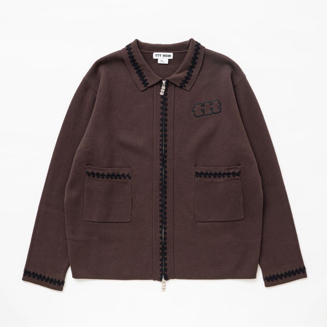 TTT MSW Knit polo cardigan（BROWN）25ss - メルカリ