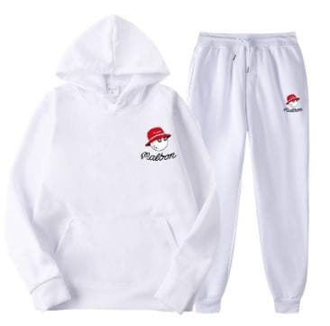 裏起毛/あたたかい！マルボンゴルフ フード付き パーカー ホワイト XL