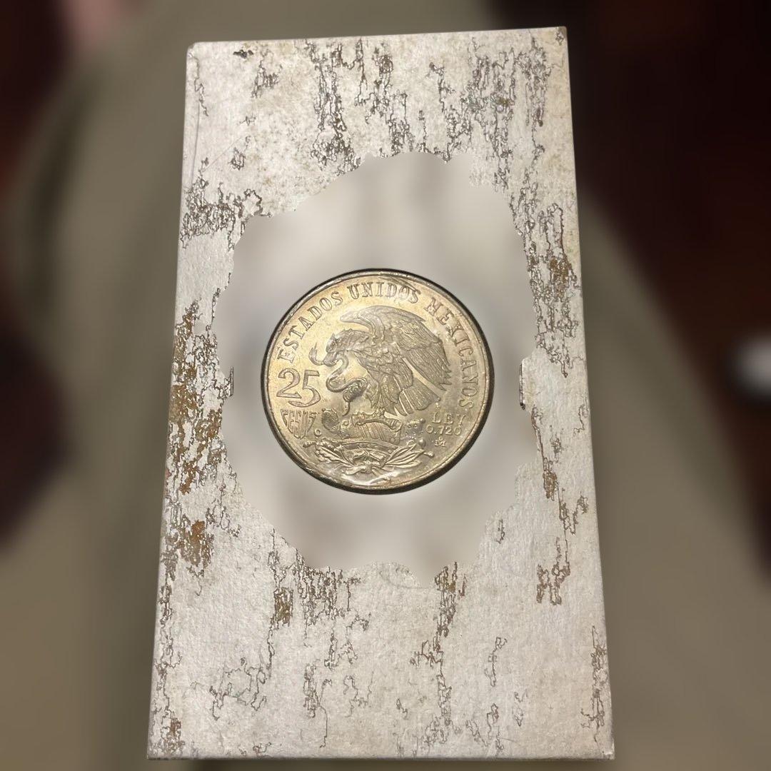 1968年 メキシコオリンピック 25ペソ 銀貨 - メルカリ