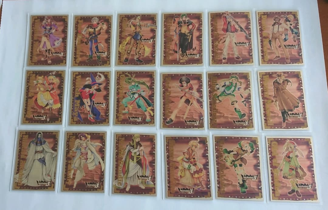 ワイルドアームズ3 トレーディングカード フルコンプ品 ＋ 設定・ファンブック