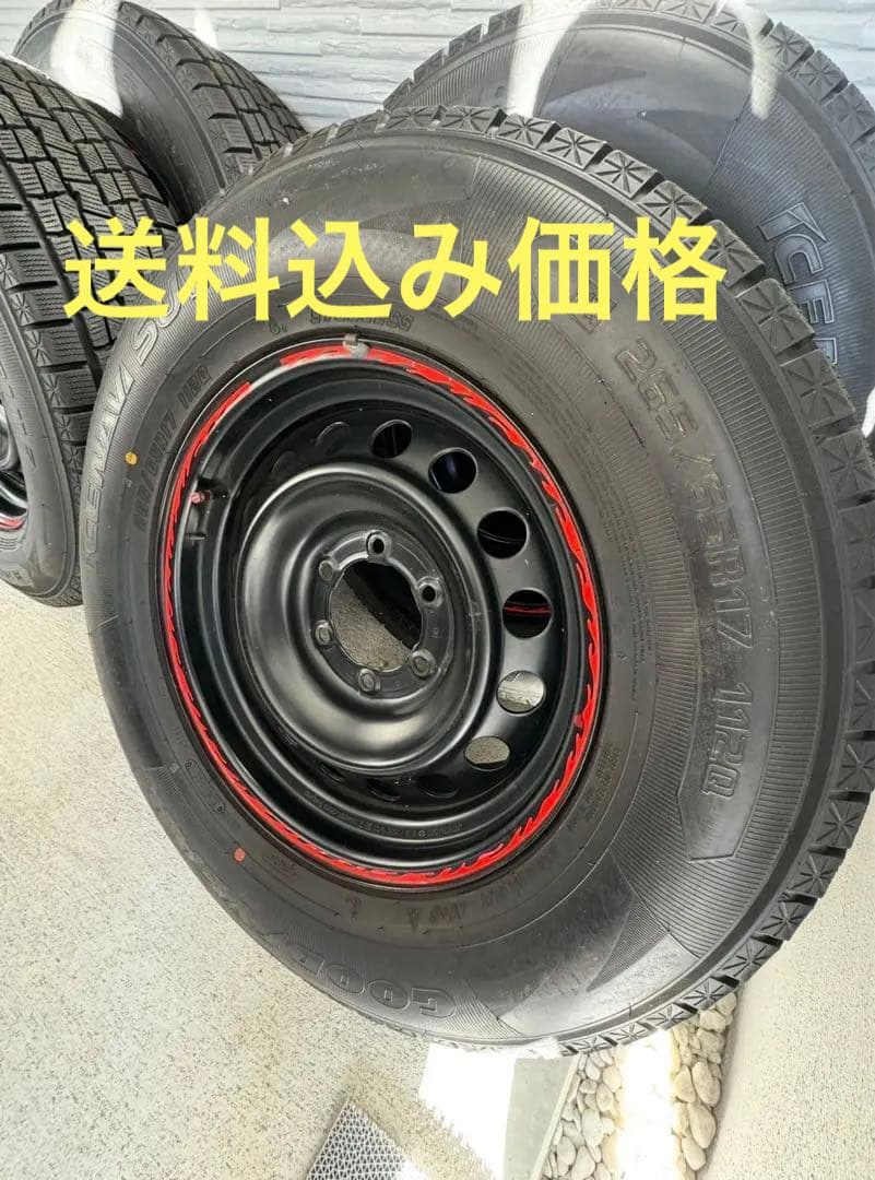 ハイラックス　純正鉄チン・グッドイヤー　スタッドレスタイヤ スタッドレス】トヨタ ハイラックス 純正 17in 7.5J +30 PCD139.7