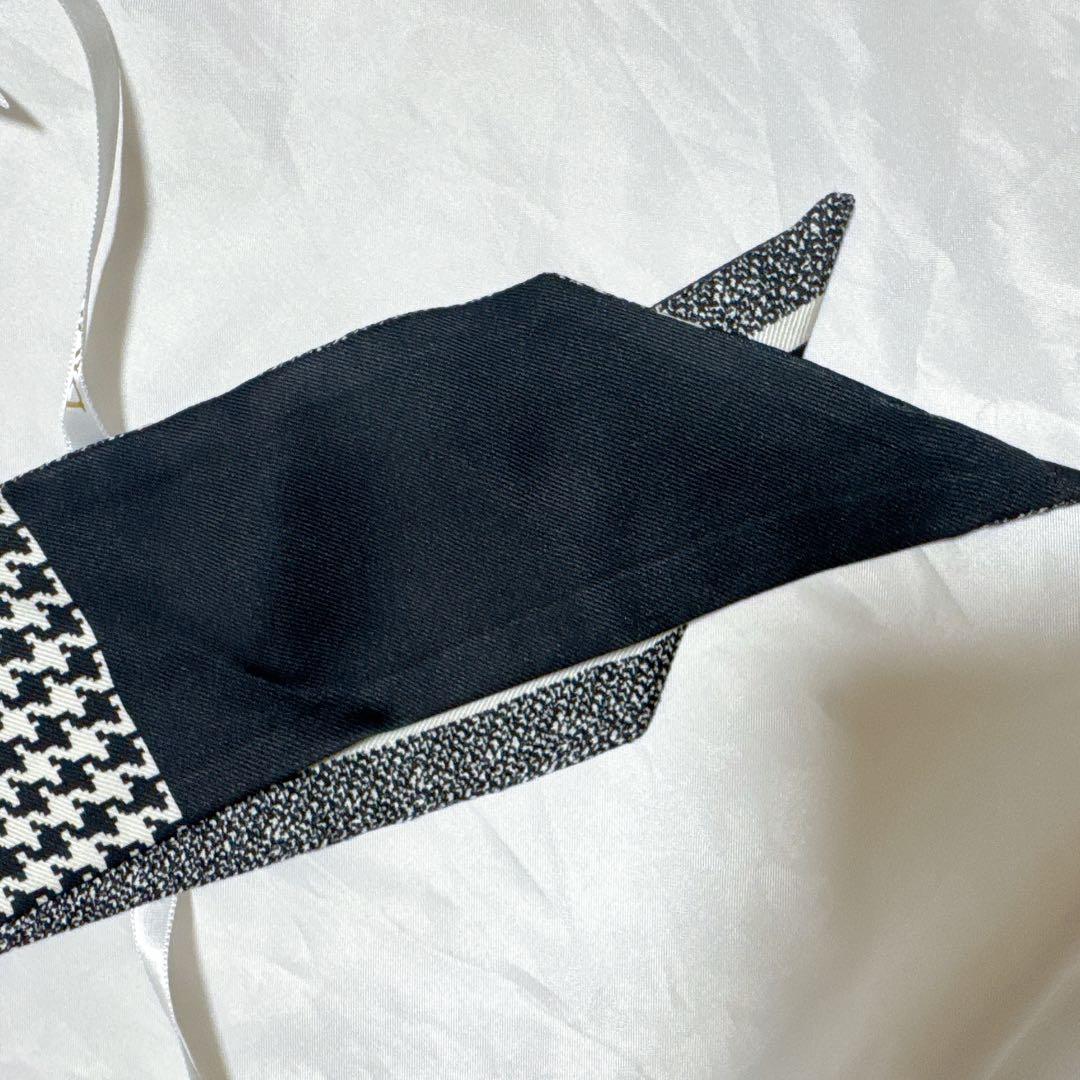 美品 dior ミッツァ 千鳥柄 スカーフ バンダナ シルク - メルカリ