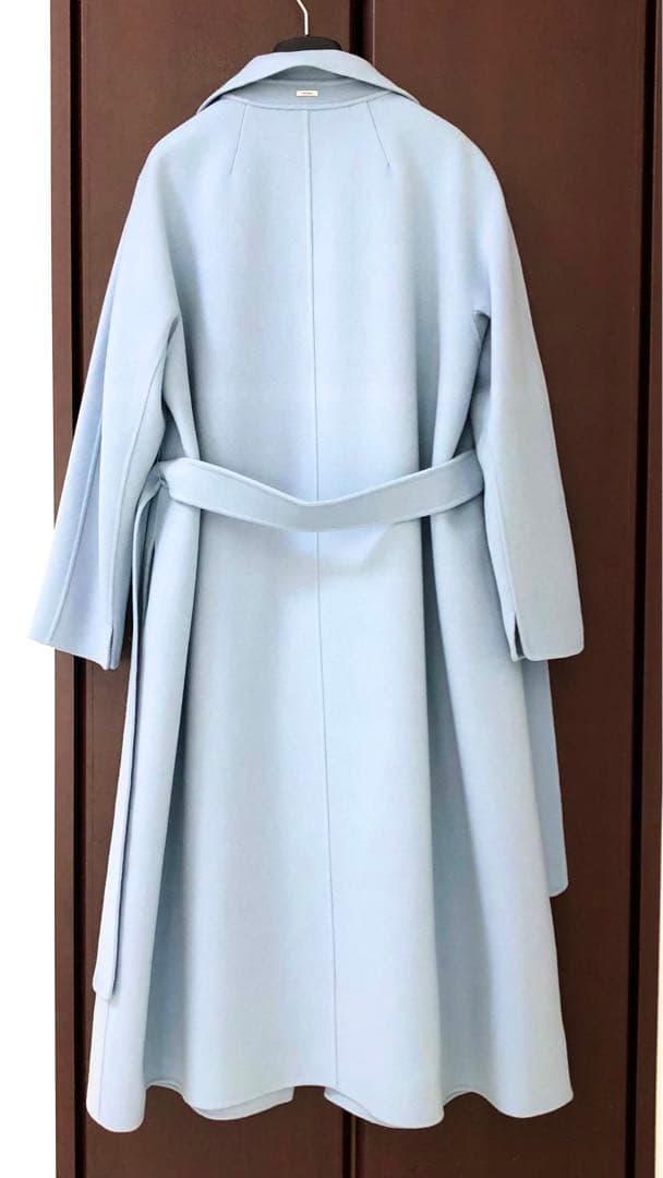 極美品‼️【マックスマーラ】希少44サイズ ライトブルークチート