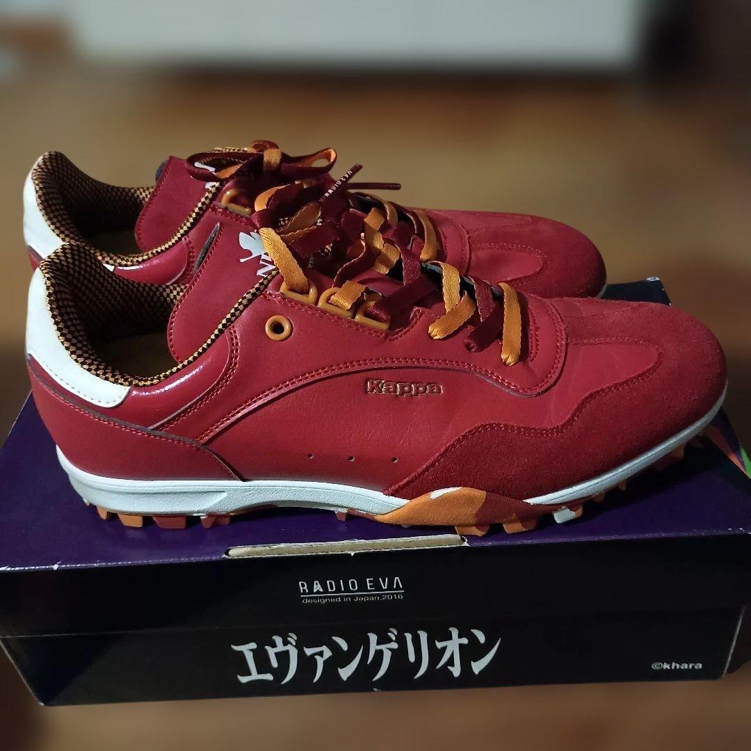 Kappa EVAコラボ レッド golf スニーカー Kappa EVAコラボ