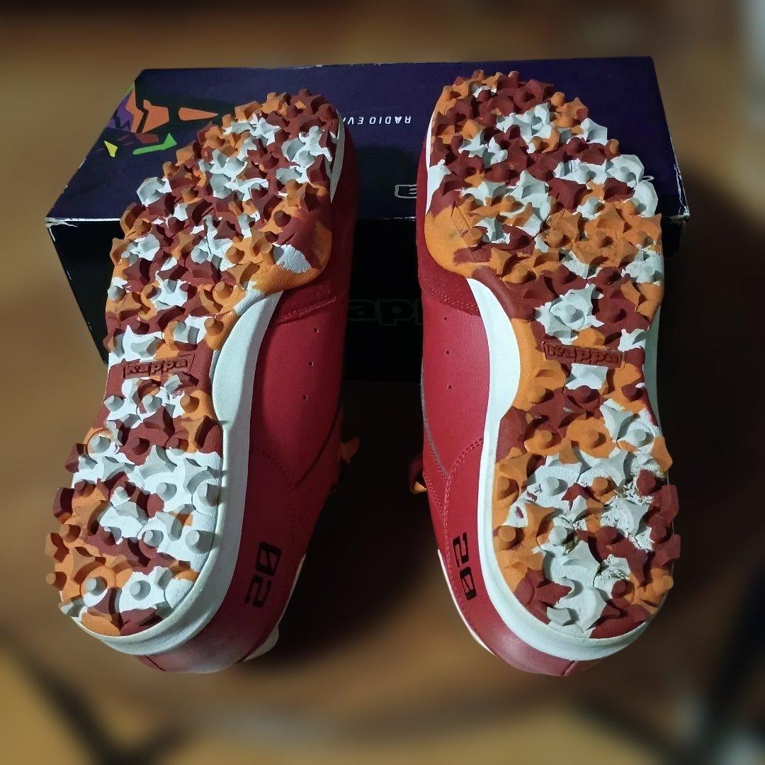 Kappa EVAコラボ レッド golf スニーカー Kappa EVAコラボ