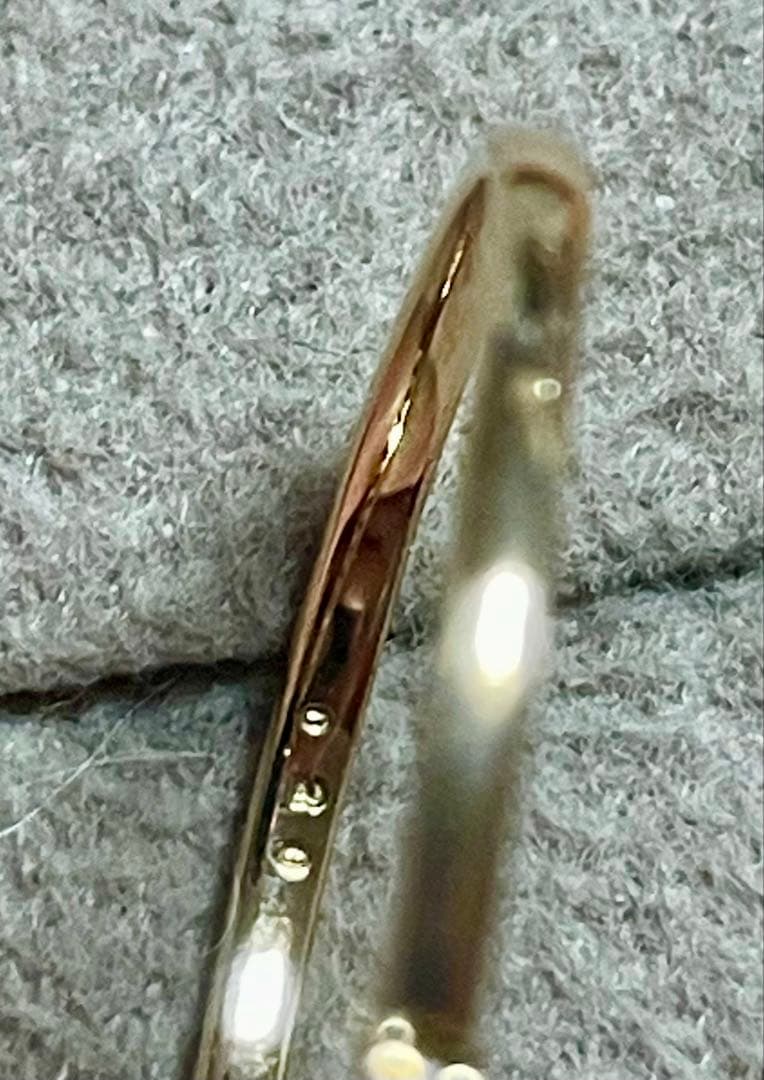 K10金 ダイヤモンド 0.20ct ハーフエタニティリング