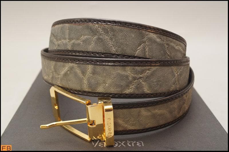 未使用 ヴァレクストラ 象革 レザー ベルト Valextra - メルカリ