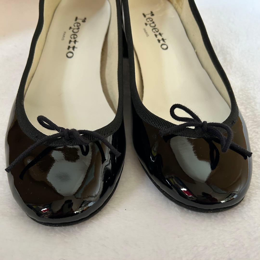 美品✨レペット エナメル ブラック37.5（23.5cm）