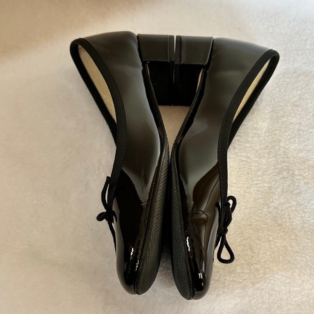 美品✨レペット エナメル ブラック37.5（23.5cm）