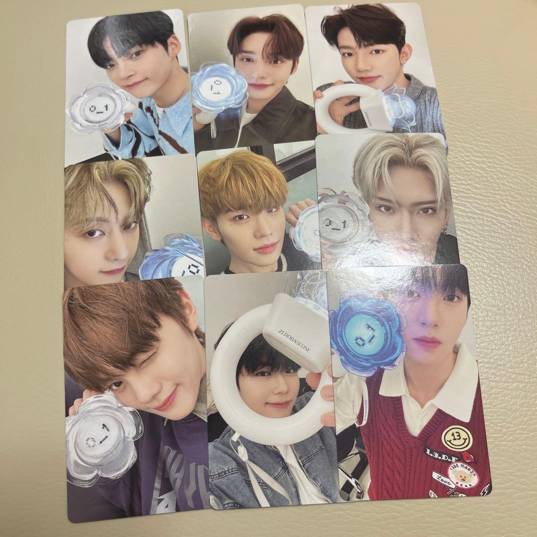 ZB1 ゼベワン withmuu 特典 ペンライト トレカ 9枚 コンプ セット