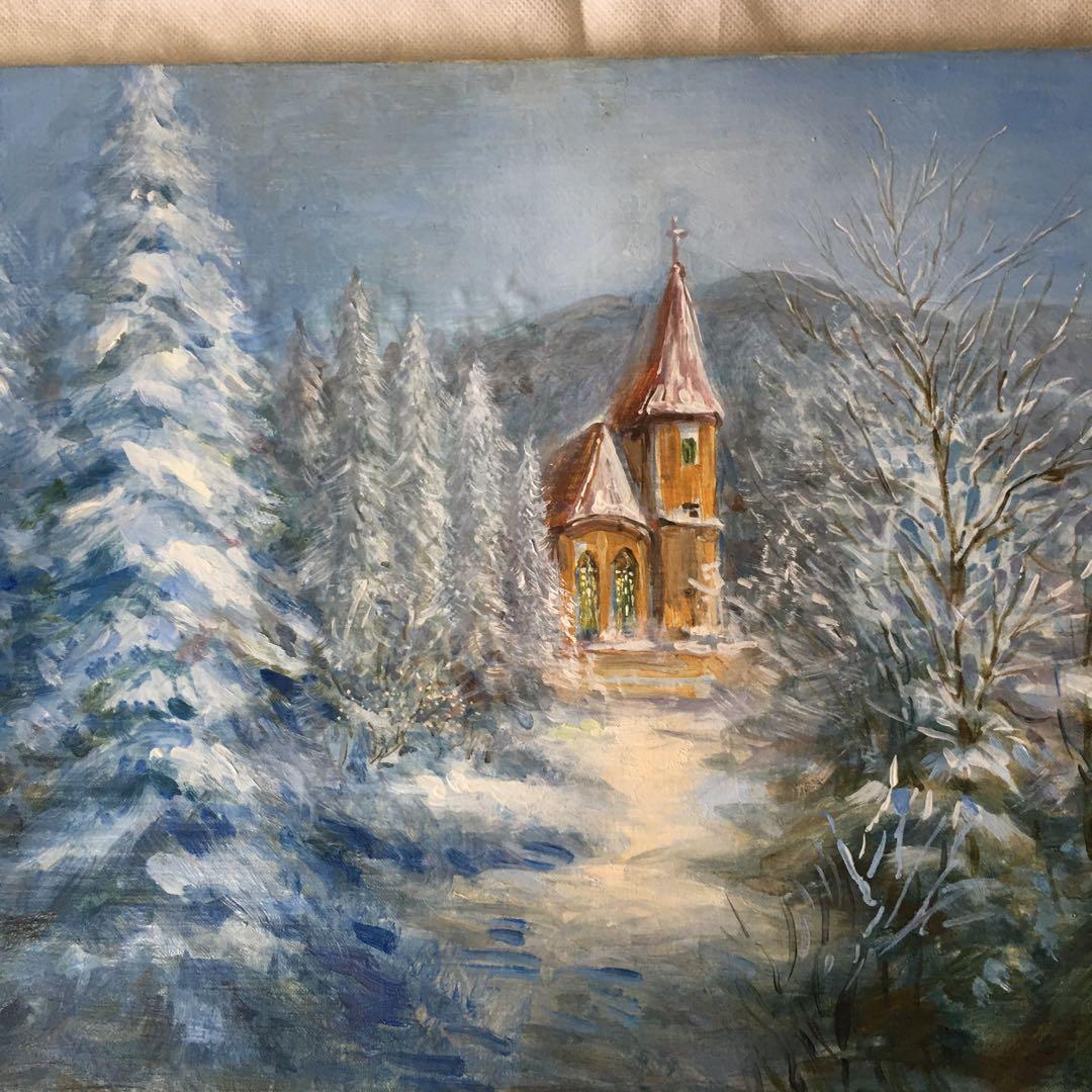 油絵手描き作品