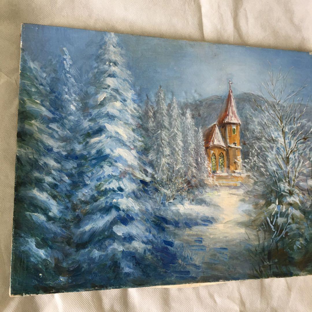 油絵手描き作品