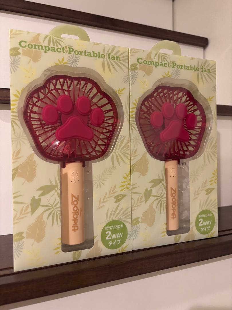 ズートピア ハンディファン 扇風機 肉球 アイス 2way ディズニーストア