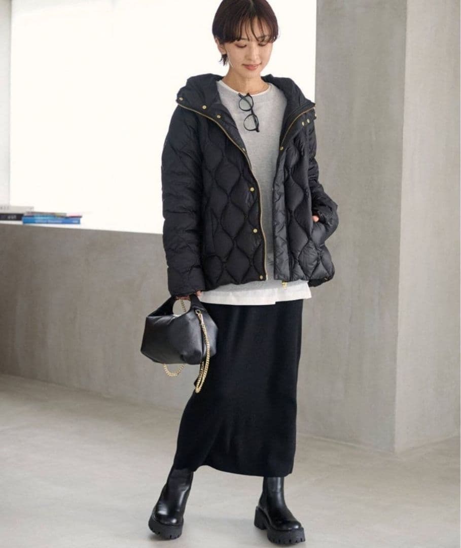 relume 別注TAION RELUME ヘチマキルトフードダウン ブラウン - メルカリ