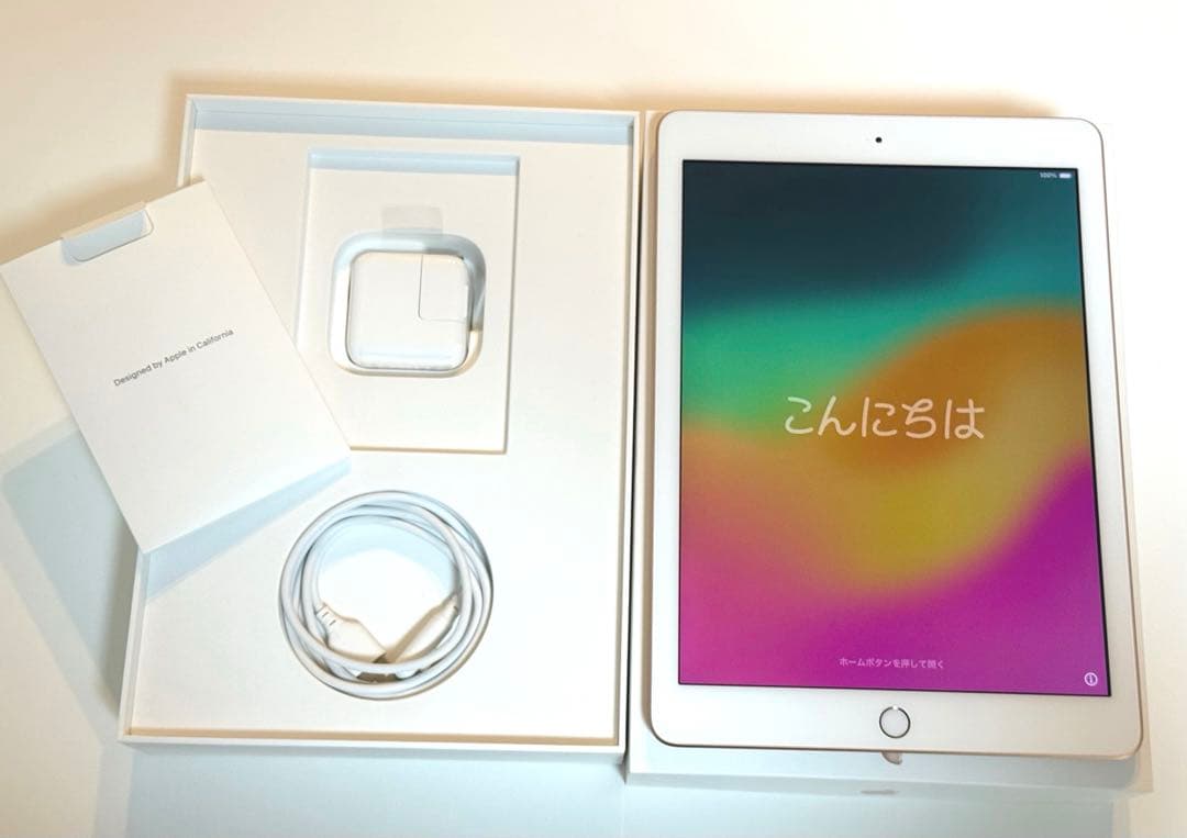 【美品】iPad 32GB ローズゴールド（第6世代） Wi-Fiモデル 稼動品 iPad 第6世代 - WiFiモデル 32GB ゴールド｜iPadの中古は【セカハン