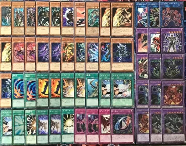 本格構築 【D-HERO】デッキ メイン&EX15&二重スリーブ