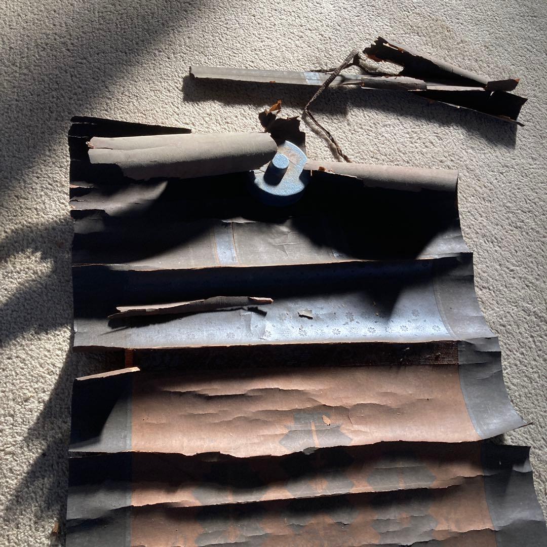 古い神道の掛軸 御嶽神社 三笠山 八海山 日本 アンティーク