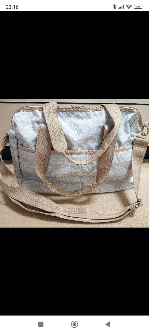 レスポートサック HARPER BAG レースメドウ（ブルー/F）未使用 - メルカリ