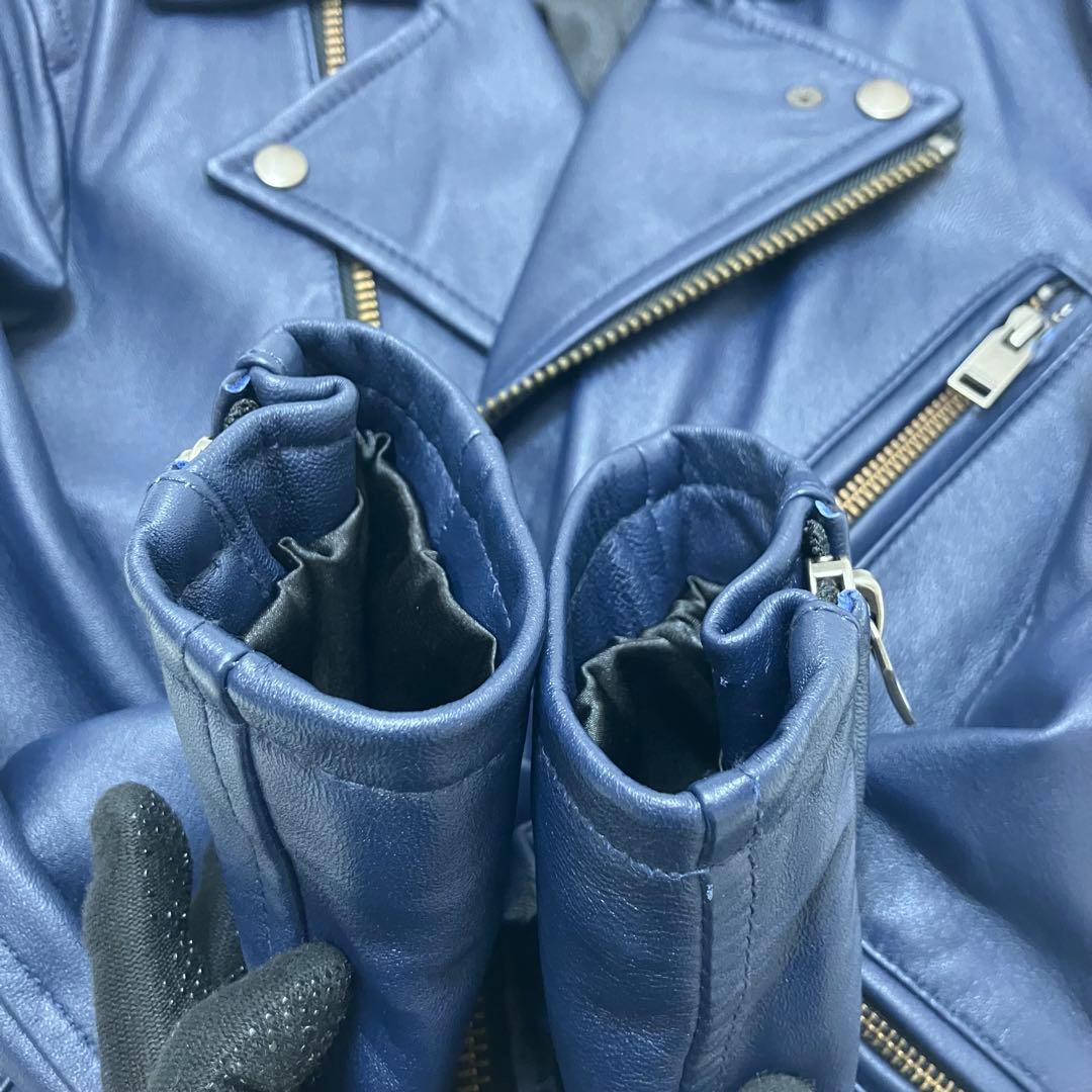 美品✨ジャックローズ 羊革 ラムレザー ダブルライダースジャケット