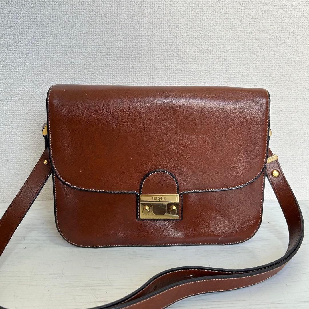 希少 ドイツ製 GOLD PFEIL メンズ ショルダーバッグ ハンドメイド GOLD PFEIL（ゴールドファイル） ワンショルダーバッグ メンズ