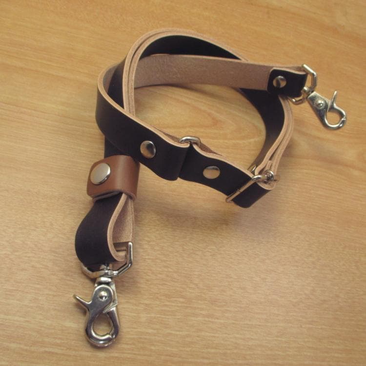 キャメル＆焦げ茶 6丁 革ベルト付き 本革シザーケース SCL-223/CCB