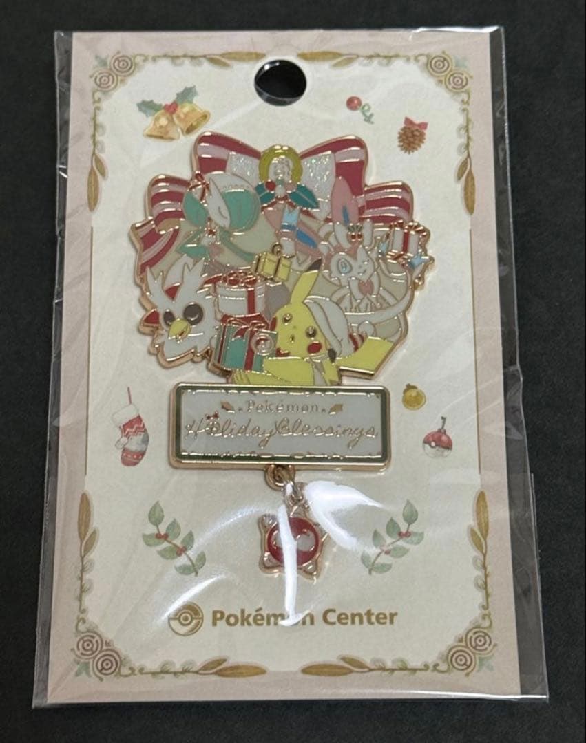 ポケモンセンター クリスマス ロゴピンズ ピンバッジ ピカチュウ