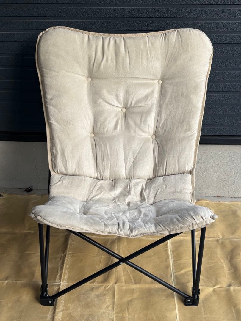 ニトリ 洗える＆はっ水 バタフライチェア (ハイバック ベージュ CO1SS