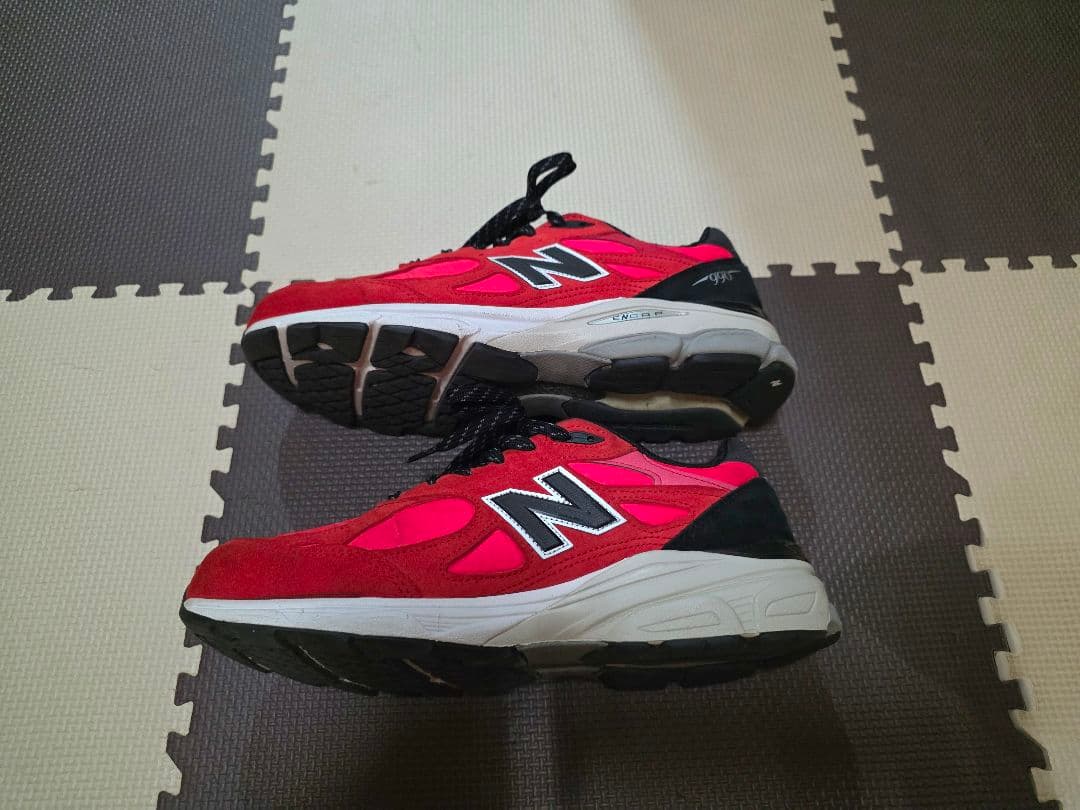 ニューバランス M990PL3 レッド 27.5cm
