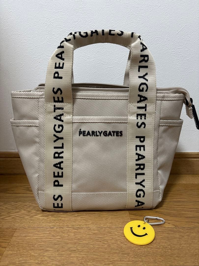 PEARLY GATES ベージュロゴカートバッグ BASICカートバッグ (UNISEX) | PEARLY GATES（パーリーゲイツ