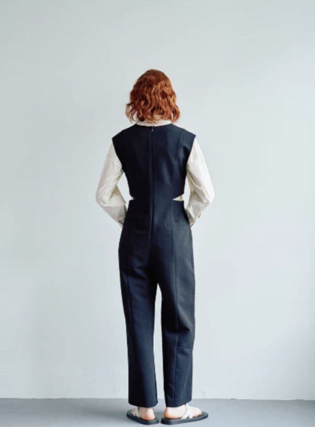 【EMMA LIMBER】WAIST SLASH ROMPERS