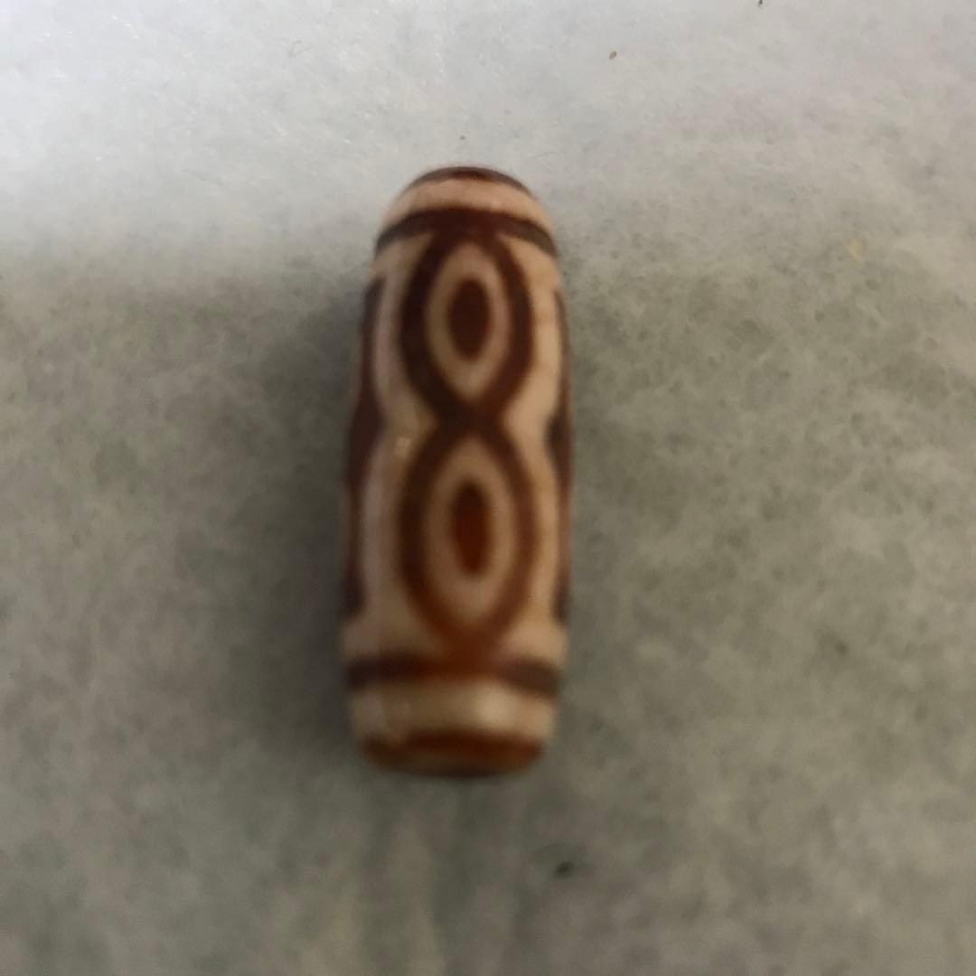 超激レア珍品‼︎ 赤龍紋 佛七眼天珠 中型 凹凸あり パワーが強いですよ