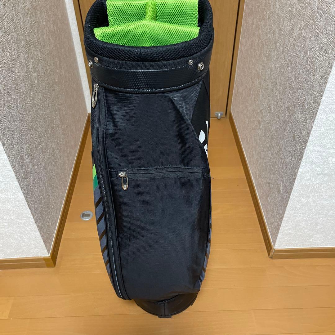 TaylorMade キャディバッグ 黒 緑 ストライプ - メルカリ
