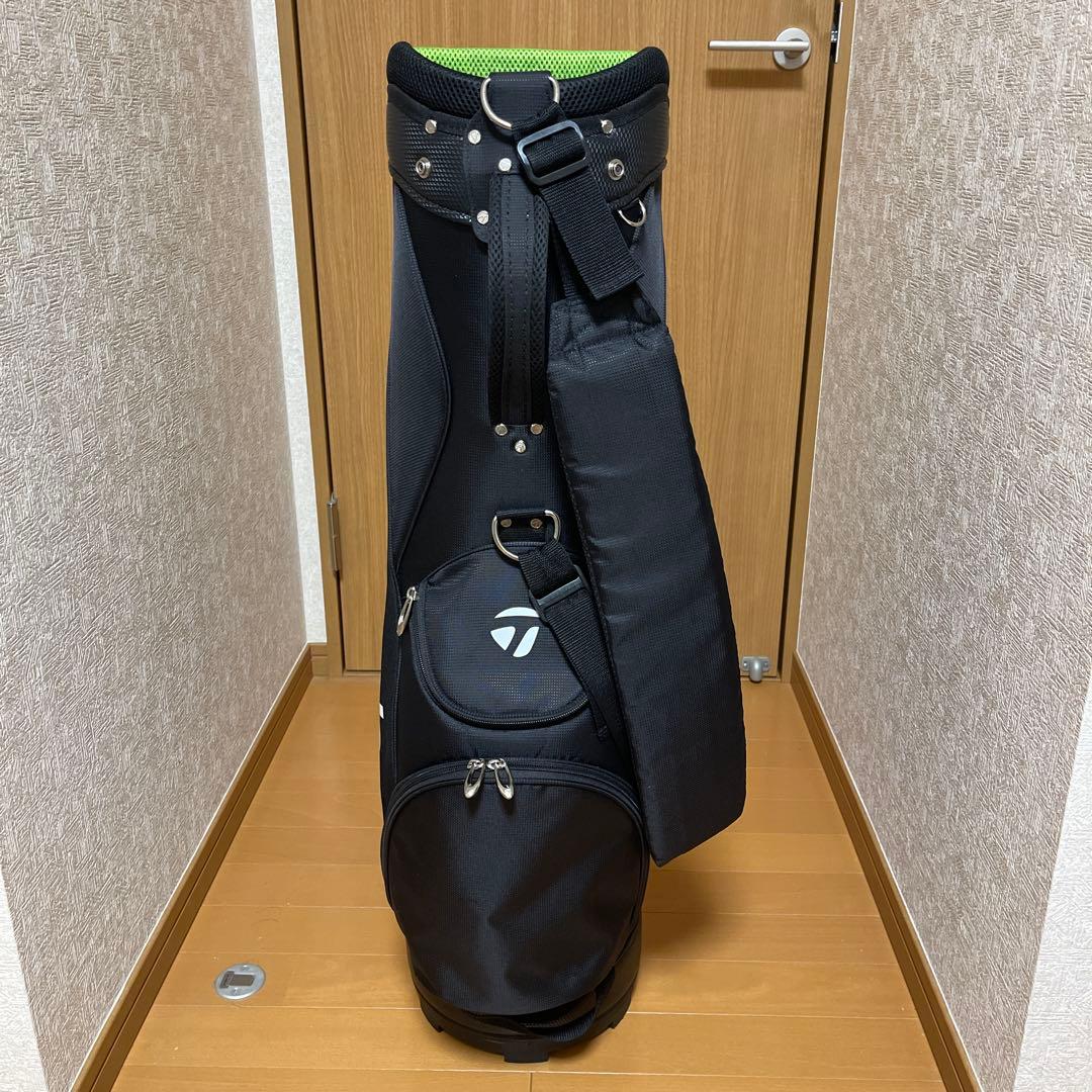 TaylorMade キャディバッグ 黒 緑 ストライプ - メルカリ