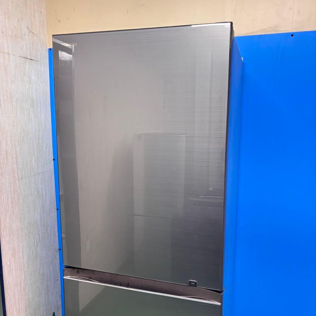 671 極美品 東芝 大型冷蔵庫 500L強 右開き 自動製氷 5ドア ガラス