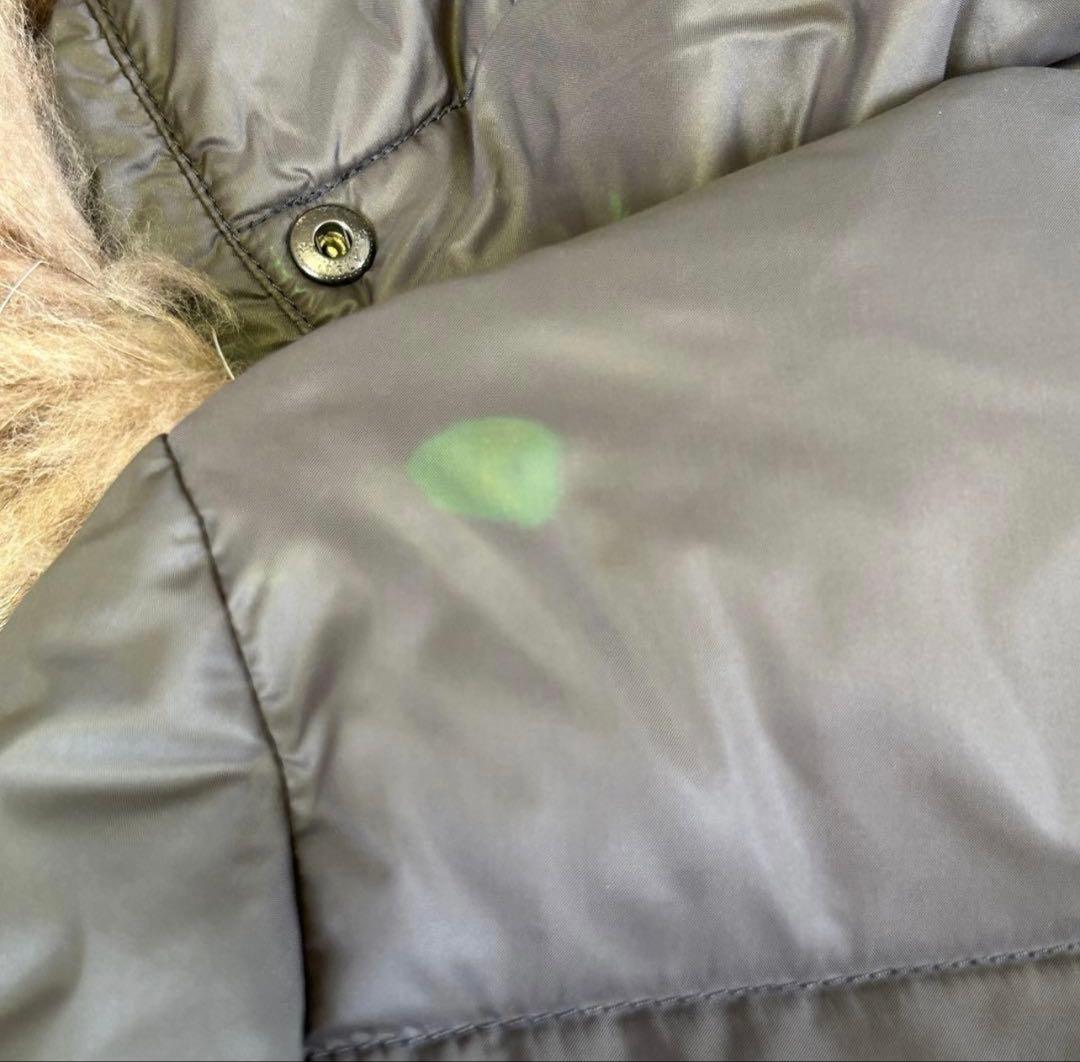 モンクレール メス ダウンジャケット フードファー付 00 グレージュ