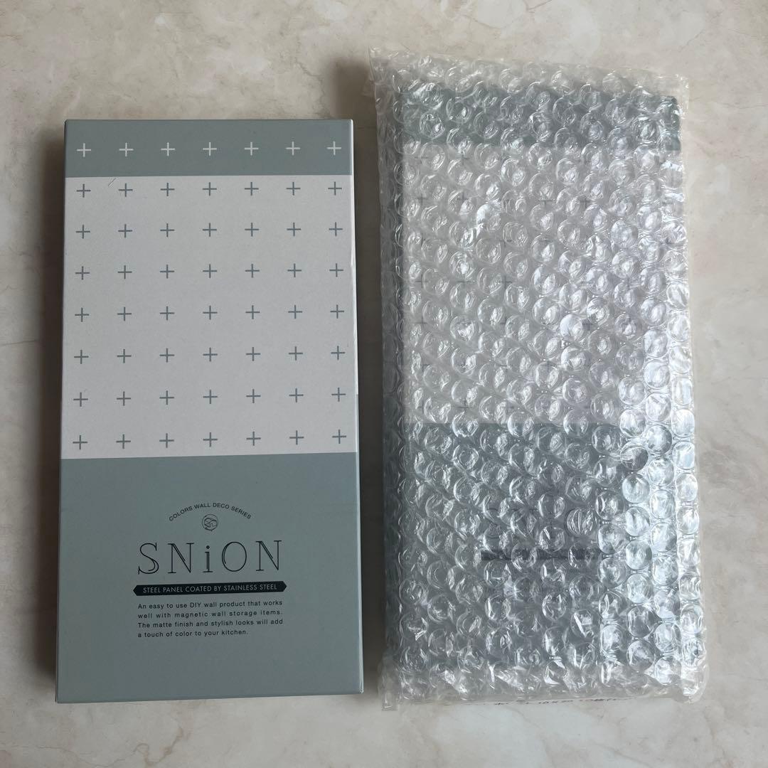 磁石がくっつくステンレスパネル SNiON シニオン ホワイト　全20枚セット 磁石がくっつくステンレスコーティングパネルのSNiON（シニオン